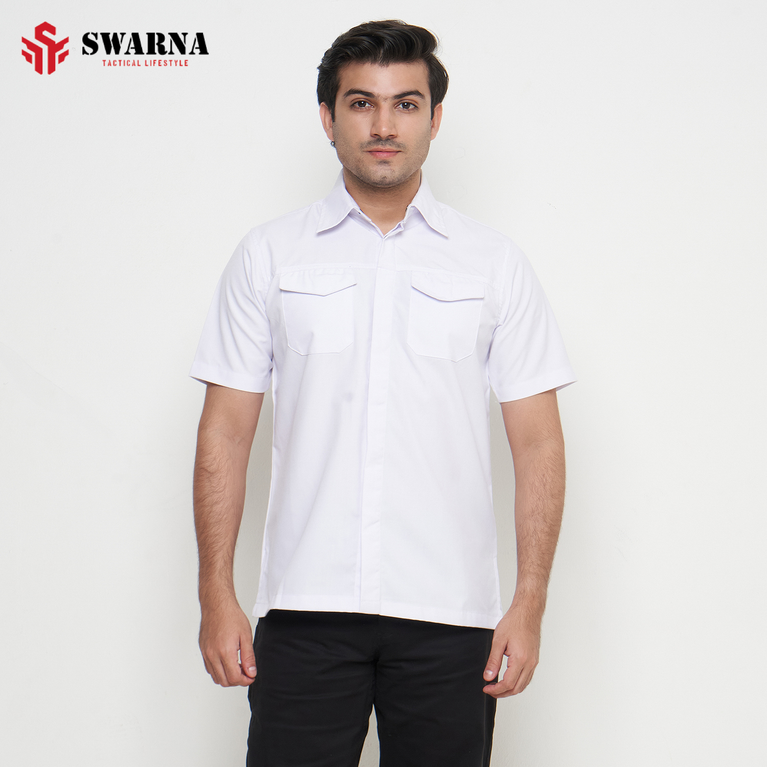 VANQUISH SHIRT SHORT WHITE L